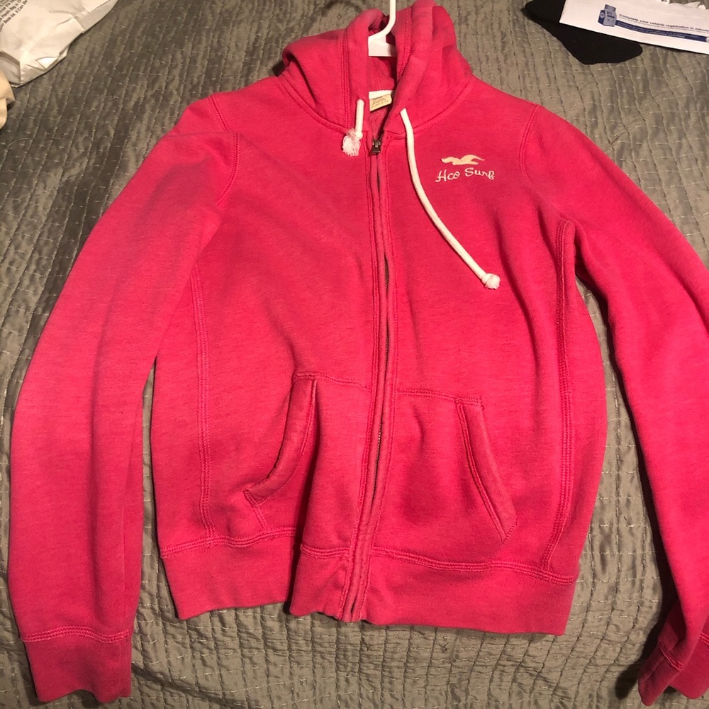 Pink Holister Jacket Medium